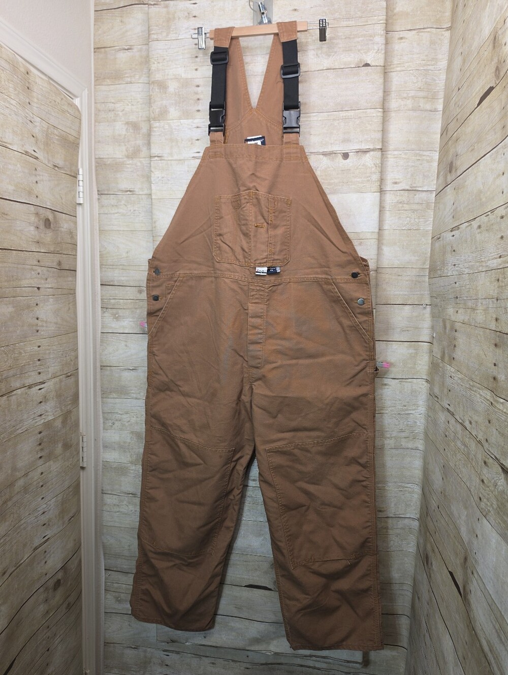 FR Korbana Brown Duck Bib Overalls with Adjustable Straps